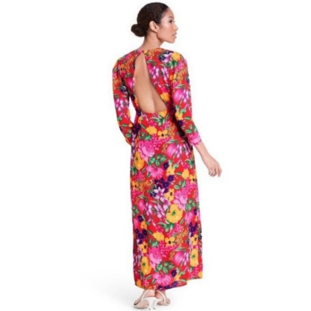 Rixo x Target Red Floral Samba Dress